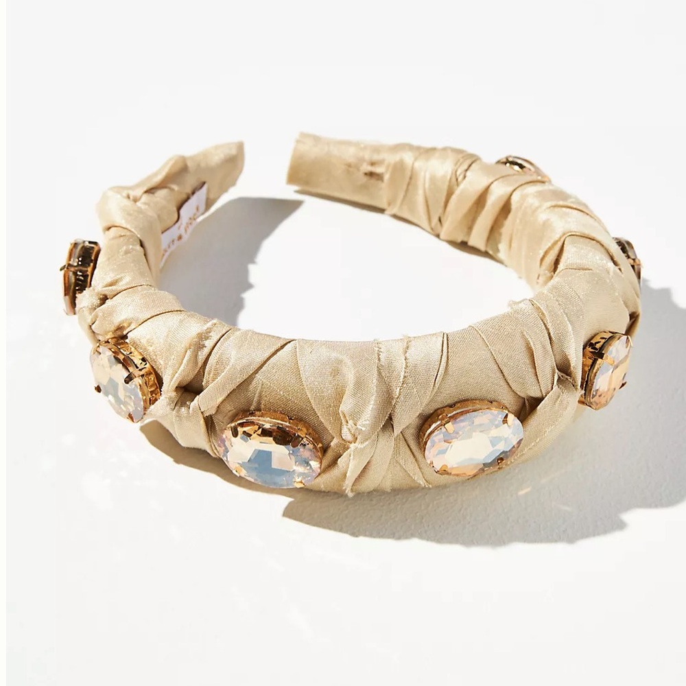 NWOT Anthro Statement Crystal-Embellished Headband